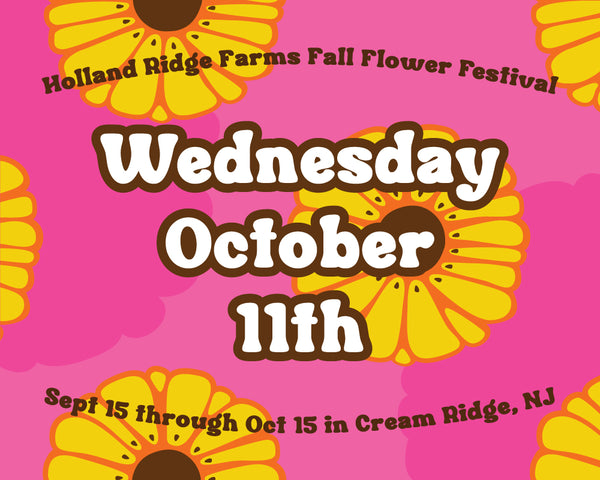 Fall Flower Festival - Wednesday 10/11