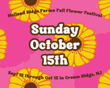 Fall Flower Festival - Sunday 10/15